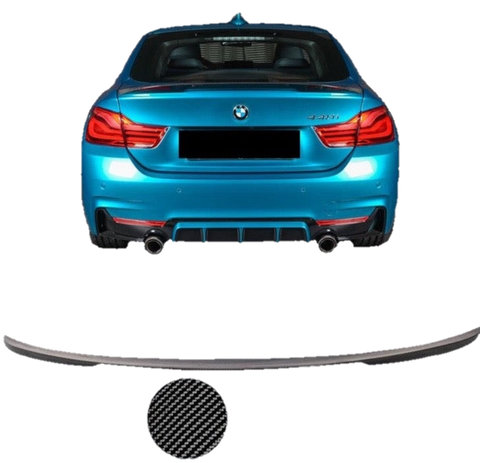 BMW 4 Series F36 Gran Coupe Rear Spoiler LIP Carbon Look